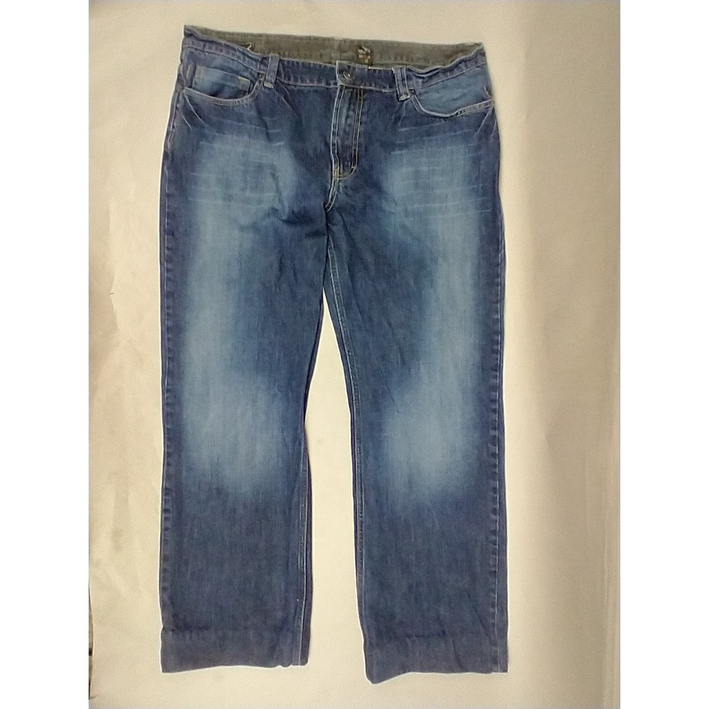 Buffalo David Bitton Driven Mens Straight Leg Jeans Blue Denim 36x30 (Tag 36x34)